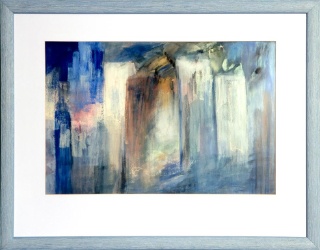 Sieghild Gatz - Aquarell - Skyline 60x80 Bild 10