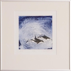 Sieghild Gatz - Farbradierung - Orca 40x40 Bild 68